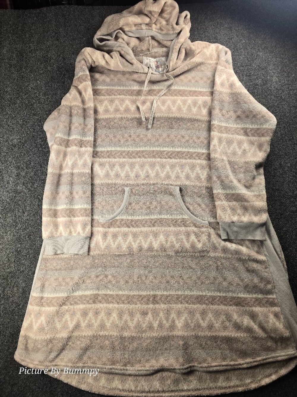 The Original Muk Luks minky fleece hooded lounger